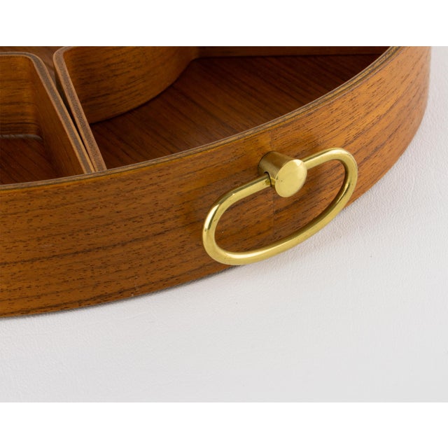 Mid-Century Modern Scandinavian Teak Serving Tray Box, circa 1960 For Sale - Image 14 of 14