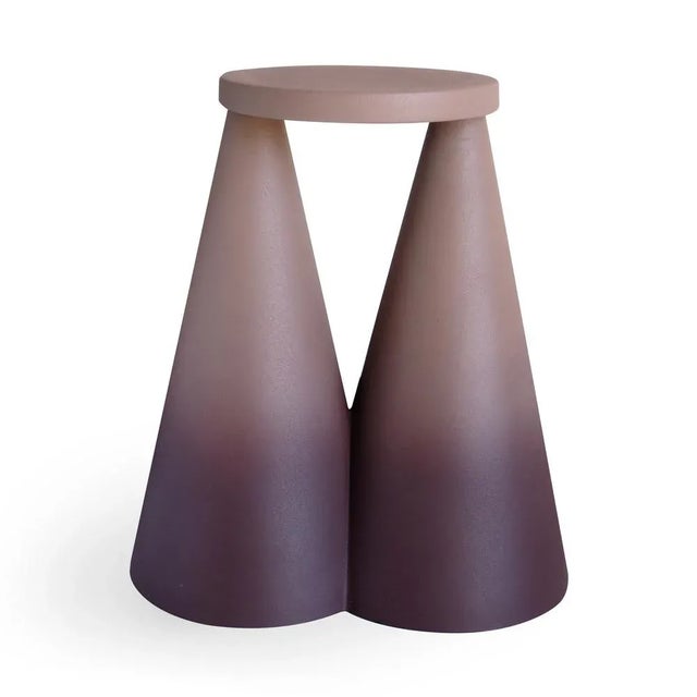 Not Yet Made - Made To Order Isola Choccolate Side Table from Portego For Sale - Image 5 of 9
