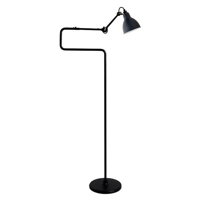 Blue Lampe Gras N° 411 Floor Lamp by Bernard-Albin Gras For Sale - Image 9 of 9