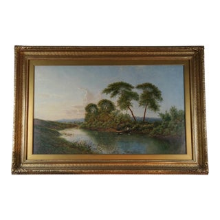 River Lodden Berkshire by Edward Boddington For Sale