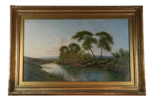 River Lodden Berkshire by Edward Boddington