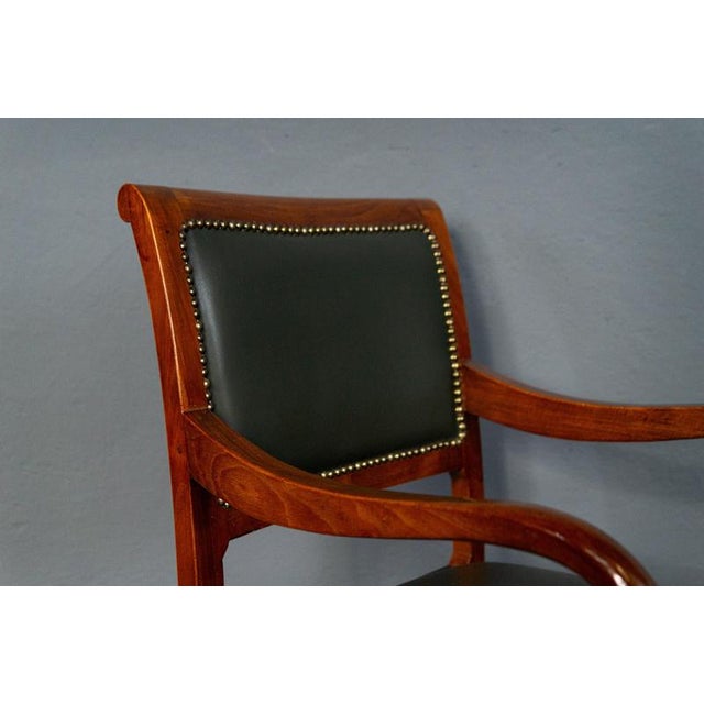 Brown Biedermeier Style Armchair, 20th Century For Sale - Image 8 of 16