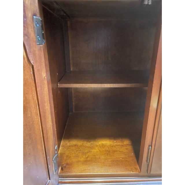 Drexel Heritage "Vintage Cherry" Expandable Flip-Top Server Bar Cabinet For Sale - Image 11 of 17