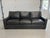 Charcoal Bernhardt Germain Premium Leather Sofa For Sale - Image 8 of 10