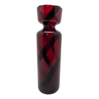 Large Vintage Glass Vase from Stelvia, 1970s For Sale