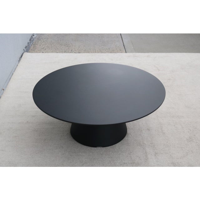 Minimalist Piergiorgio Cazzaniga for Andreu World Reverse Round Occasional Table For Sale - Image 12 of 15