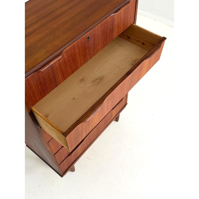 1960s Danish Tallboy Chest in Teak, 1960s For Sale - Image 5 of 9