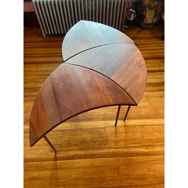 Mid-Century Modern 1950s Mid-Century Pinwheel Table For Sale - Image 3 of 5