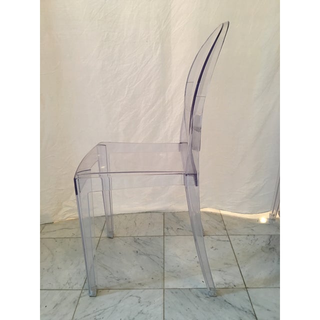 Contemporary Acrylic Stacking Ghost Chairs Set of 4 Chairish