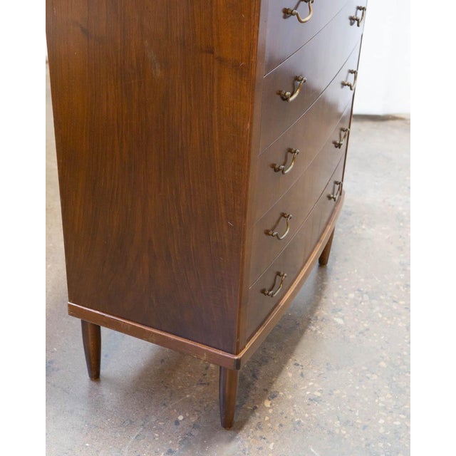 Wanscher Style Danish Modern Walnut Chest of Drawers, C. 1950s For Sale - Image 10 of 14