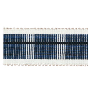 Schumacher Calcada Tape Medium in Midnight For Sale