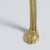 1950s Mid-Century Italian Chiavari Solid Brass Side Chair With Green Cushion For Sale - Image 11 of 12