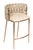 Modern Milano Off White and Gold Counter Chair For Sale - Image 4 of 4