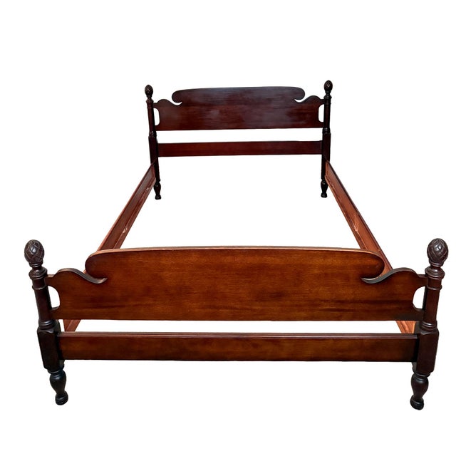 Late 1950s Kling Mahogany Bedroom Suite – 4-Piece Set (Bed, Dresser, Chest & Nightstand) For Sale - Image 11 of 14