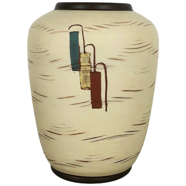 Vintage Ceramic Pottery Vase from Sawa Ceramic Franz Schwaderlapp, Germany For Sale
