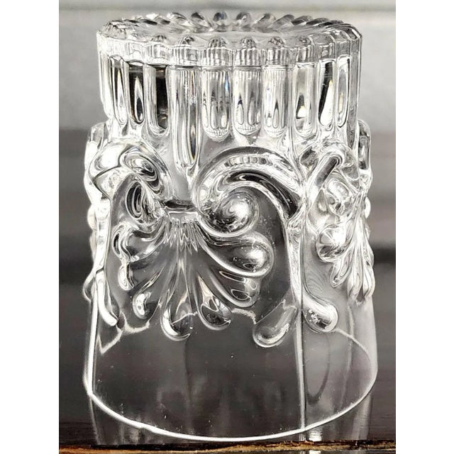 Vintage Fine Glass Baroque Style Tumbler (1) For Sale - Image 4 of 12