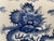 Chinese 1930s Blue and White Porcelain Chinese Table Lamp, With Dragon, on Wooden Base For Sale - Image 3 of 7