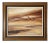 1974 Nancy Sunset Landscape W/ Flying Birds Abstract Painting For Sale