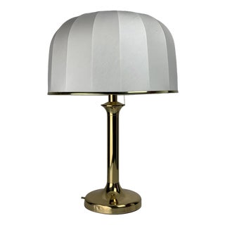 Mid-Century Hollywood Regency Brass Mushroom Table Lamp, Vienna, Austria, 1960s For Sale