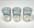 Moroccan 1960s Vintage Mid-Century Greek Column Topiary Moroccan Tea or Juice Glasses - Set of 3 For Sale - Image 3 of 6