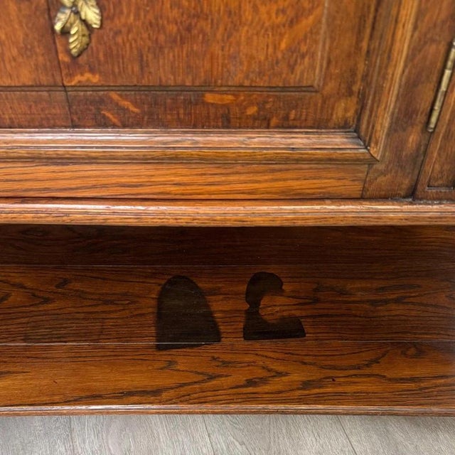 19th Century Antique French Marble-Top Cabinets with Mirrors, Set of 2 For Sale - Image 16 of 17