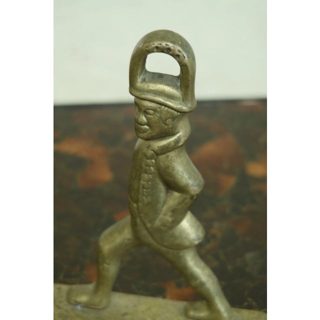 Traditional Virginia Metalcrafters Colonial Williamsburg Cw-8-7 Brass Bookends - a Pair For Sale - Image 3 of 6