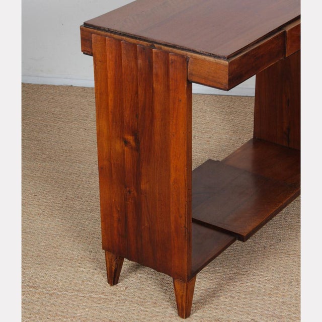 Vintage French Wooden Console Table, 1940s For Sale - Image 6 of 9