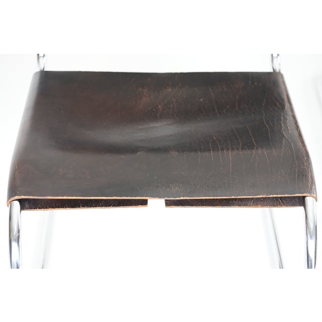 MR30 Tubular Steel Armchair with Black Leather by Ludwig Mies Van Der Rohe for Knoll, 1960s, Set of 2 For Sale - Image 15 of 18