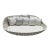 Modern Round Wicker Outdoor Patio Daybed With Sunbrella Pillows Dedon For Sale