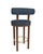 Collector Modern Moca Bar Chair in Tricot Dark Seafoam Fabric and Smoked Oak by Studio Rig For Sale - Image 4 of 6