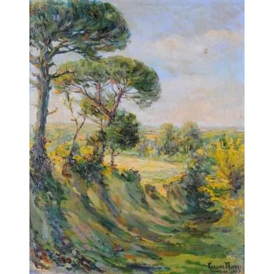 Narciso Morais, Vila Nova Da Caparica, Oil on Panel For Sale