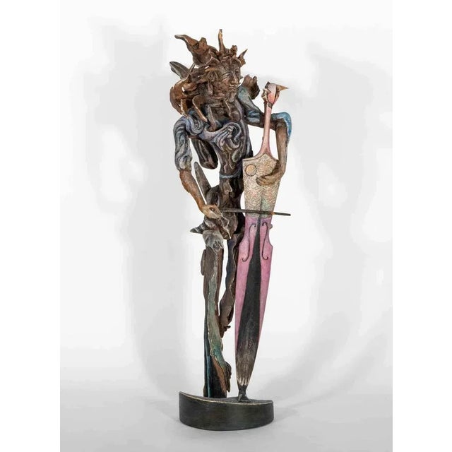 Lorenzo Serval, Evocation, 1998, Wooden Sculpture For Sale - Image 4 of 4