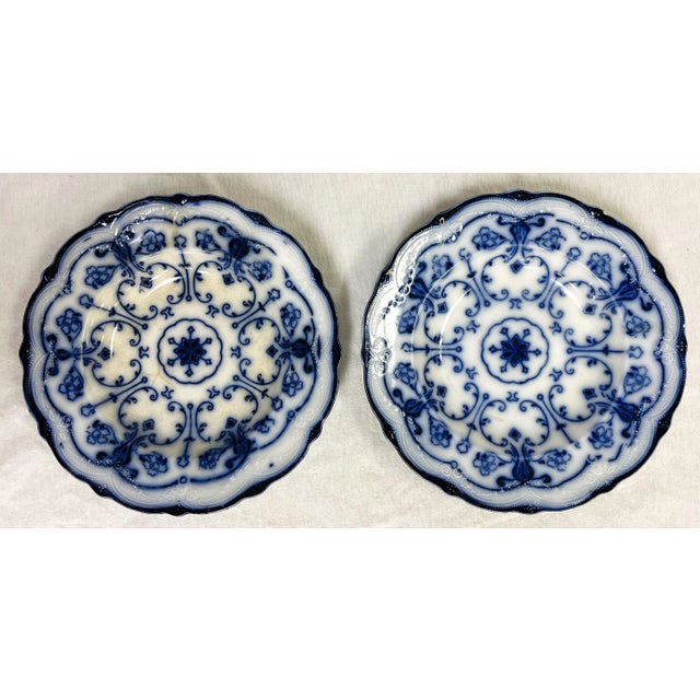 Antique Late 1800's English New Wharf Conway Serving Bowls- a Pair For Sale - Image 4 of 12