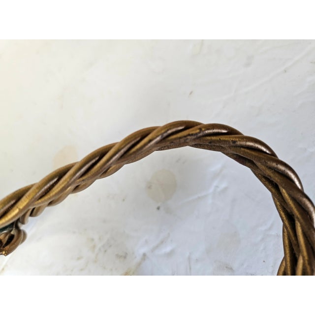 Mid-Century Modern Twisted Gilt Metal Mirrored Mid Century Sconces - Set of 4 For Sale - Image 3 of 4