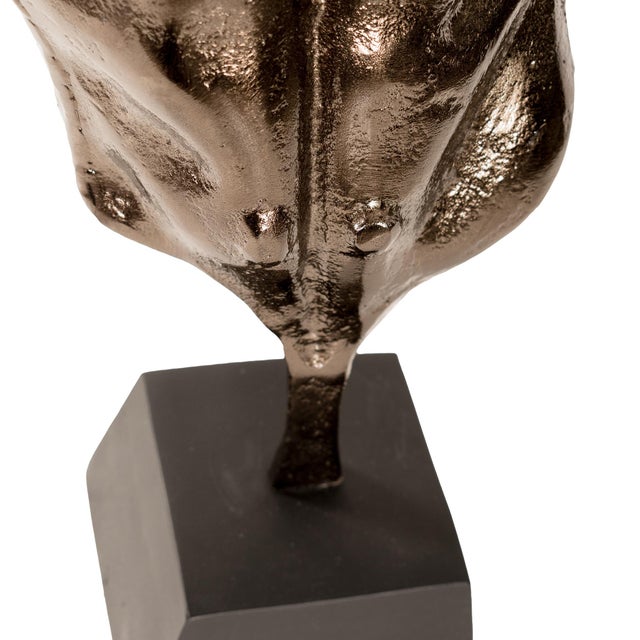 Metal Whispering Leaf Sculpture For Sale - Image 7 of 11