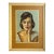 1950’s Hollywood Regency Original Pastel of a Young Woman Signed by Artist For Sale