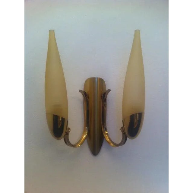 Pair of "High Style" Austrian, 1970s Sconces For Sale - Image 10 of 11