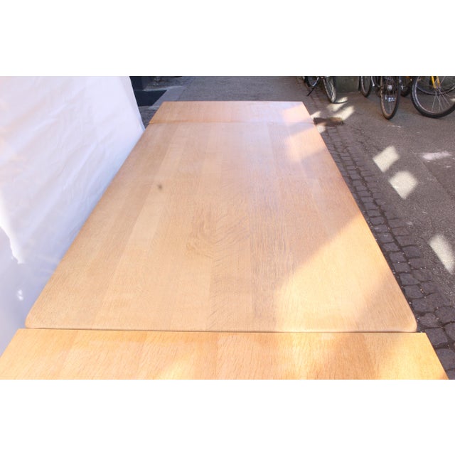 Danish Oak Extendable Dining Table, 1980s For Sale - Image 17 of 18