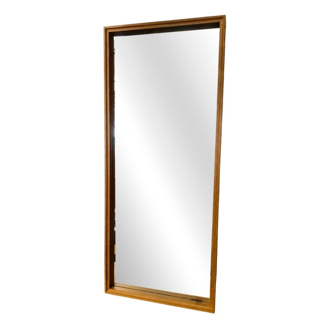 Vintage Model 792 Wall Mirror in Oak from Profil AB Nybrofabriken, Sweden, 1950s For Sale