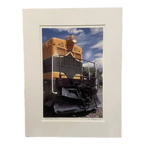 Yellow Train Photo - Whitefish, Montana by Vita Forlenza - Signed and Matted