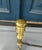 Metal Antique Brass Fireplace Andirons With Iron Log Supports | English Style Turned Finials | 19” Tall For Sale - Image 7 of 8