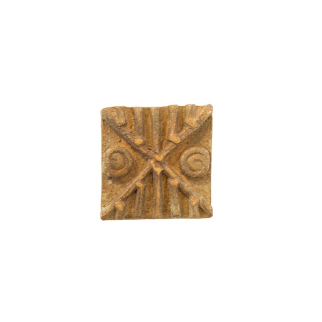 Mid 20th Century Vintage African Square Bronze Coin For Sale - Image 5 of 5