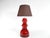 Red Scandinavian Modern Oxblood Red Table Lamp by Gert Nyström for Hyllinge, 1960s For Sale - Image 8 of 17