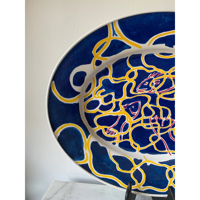Ceramic Massive Museum Edition Platter by Artist Robert Llimós, 1997 For Sale - Image 7 of 13