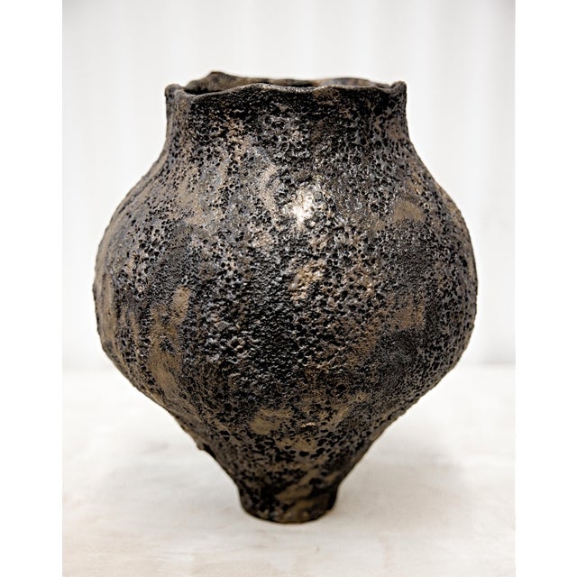 Contemporary Traditional Textured Moon Jars For Sale - Image 3 of 10