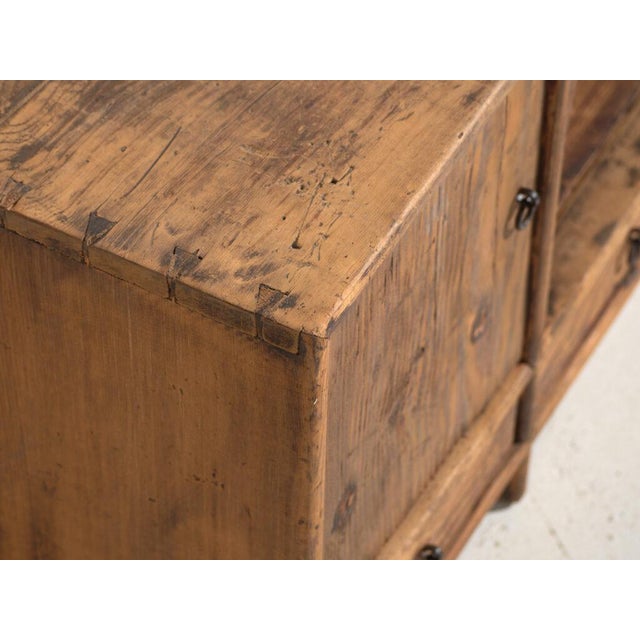 Low Antique Chinese Pine Sideboard For Sale - Image 3 of 13