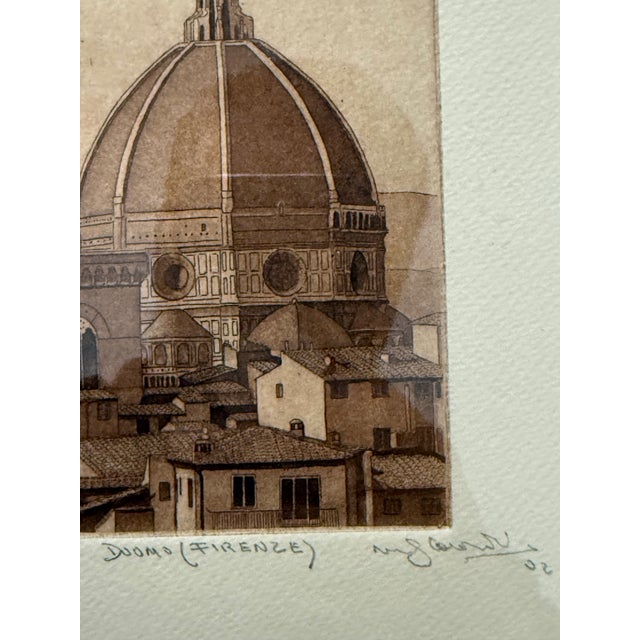 Early 20th Century The Cathedral of Florence Etchings, Pair For Sale - Image 9 of 12