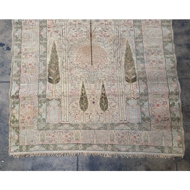 Turkish Antique Turkish Silk Rug, Circa 1850 For Sale - Image 3 of 8