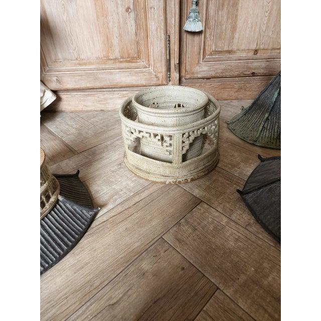 Ceramic Vintage Stacking Stoneware Pagoda For Sale - Image 7 of 13