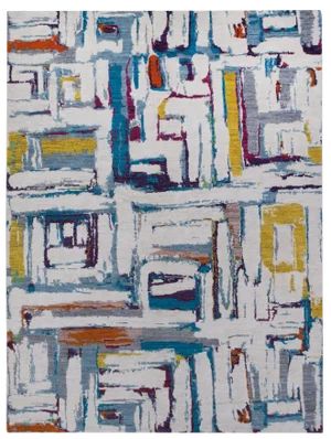 Moroccan Hand Knotted Wool Rug - 7'11" X 10'7"